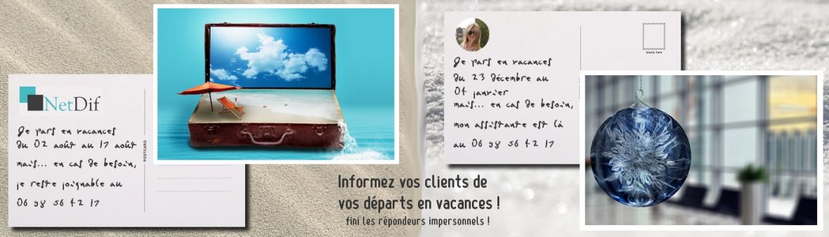 Carte postale professionnelle