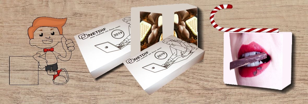 Packaging boite personnalisée chocolat, friandises à offrir à vos clients